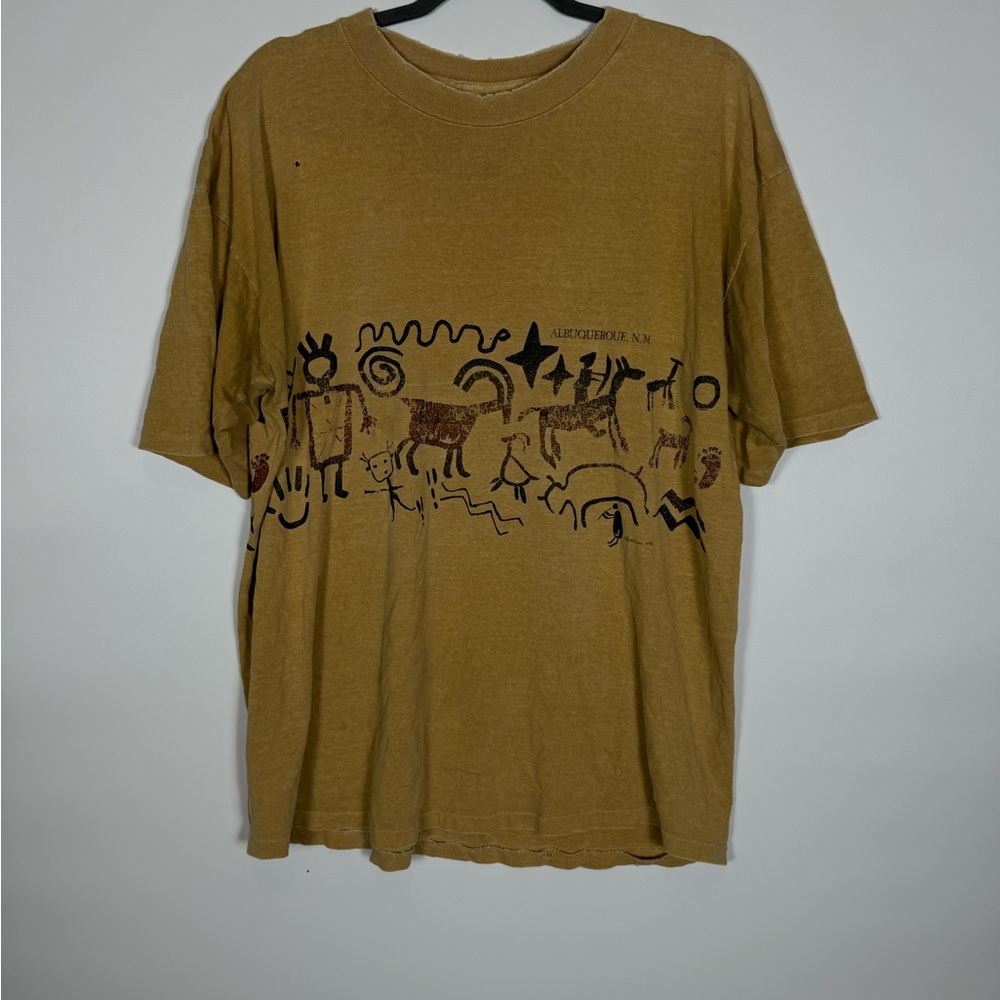 1992 EMI T Shirt Albuquerque NM Aztec Made In USA Distressed Single Stitch